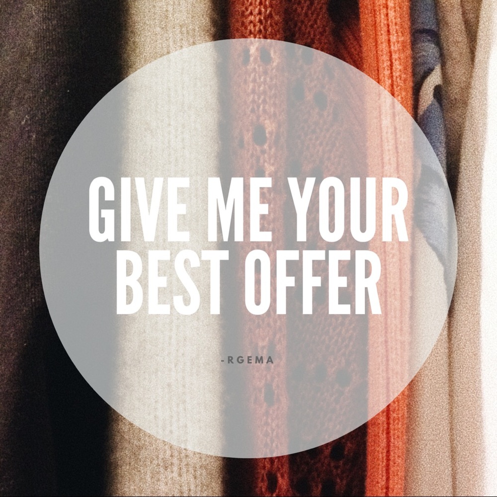 considering all reasonable offers !!